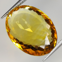 12,82ct Citrin Ovalschliff 17x12mm