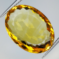 12,82ct Citrin Ovalschliff 17x12mm