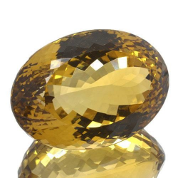 96.96ct. Citrine Oval Cut