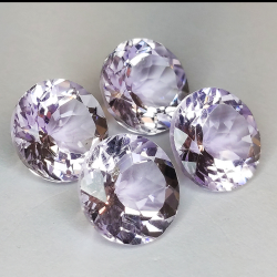 25.57ct Amethyst round cut 12mm