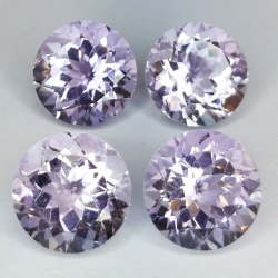 25,57ct Amethyst Rundschliff 12mm