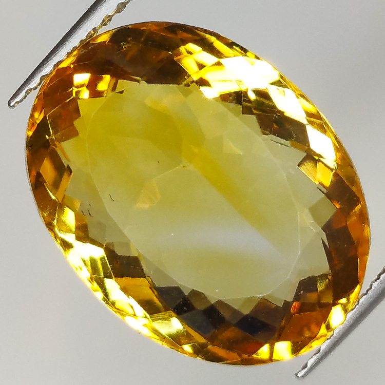 11.48ct Citrine Oval Cut 16x12mm