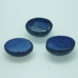 Lot 2.39ct Blue Sapphire cabochon cut Round cabochon 6x 4 mm