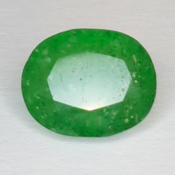 5.42ct Quartz vert taille ovale 13X10mm