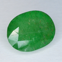 7.04ct Cuarzo verde talla oval 13 X 10mm