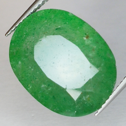 12,18 ct Quarzo verde taglio ovale 17x13 mm