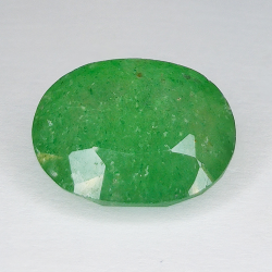 12,18 ct Quarzo verde taglio ovale 17x13 mm