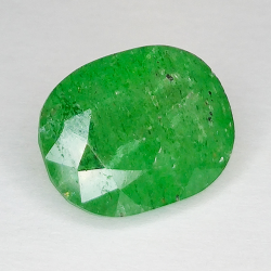 8.66ct Cuarzo verde talla oval 14x11mm