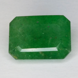 9,0ct Quarzo verde taglio smeraldo 15X10 mm