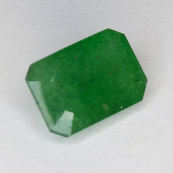 9.0ct Emerald cut green quartz 15 X10mm