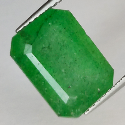 5.23ct Cuarzo verde talla Esmeralda 12 X 8mm