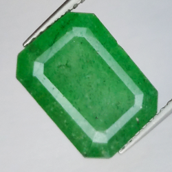 5.23ct Cuarzo verde talla Esmeralda 12 X 8mm