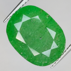 8.13ct Cuarzo verde talla oval 14X11mm