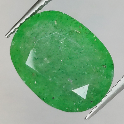 9.34ct Cuarzo verde talla oval 12X 9mm