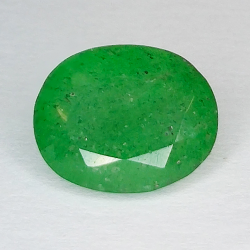 4,60 ct Quarzo verde taglio ovale 12 X 9 mm