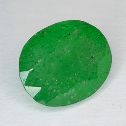 4,60 ct Quarzo verde taglio ovale 12 X 9 mm