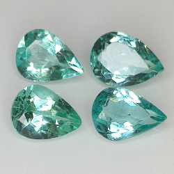 Lotto 2.88ct Apatite Paraiba colore perla dimensione 7x5mm