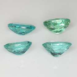 Lot 5.05ct Apatite Paraiba couleur ovale taille 8x6mm