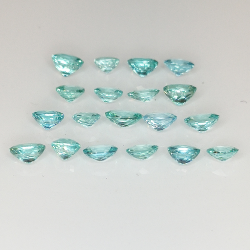 Lot 2.80ct Apatite Paraiba colour oval size 4x3mm