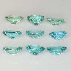 Los 3.05ct Paraiba farbiger Apatit oval Größe 5.20x4.30 mm