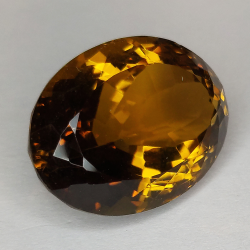 21.53ct Cuarzo Honey talla oval 19x15mm