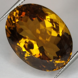 21.53ct Cuarzo Honey talla oval 19x15mm