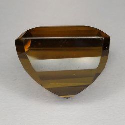 25.29ct Quartz miel taille Asscher 16x15mm