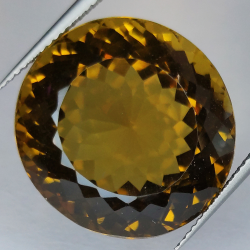 39.54ct Cuarzo Honey talla redonda 20x15mm