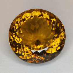 39.54ct Cuarzo Honey talla redonda 20x15mm