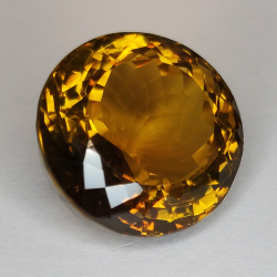 39.54ct Cuarzo Honey talla redonda 20x15mm