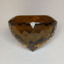 39.54ct Cuarzo Honey talla redonda 20x15mm