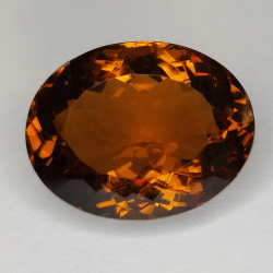 22,71ct Honigquarz ovaler Schliff 19x15mm