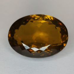 34.21ct Honey Quartz oval cut 22X 17mm