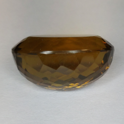 34.21ct Quartz miel taille ovale 22 X 17mm