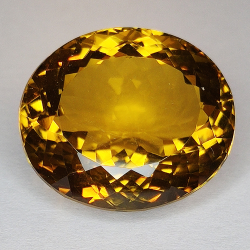 22.30ct Honey Quartz oval cut 18x16mm