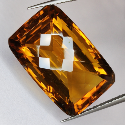 28,46ct Honigquarz Kissenschliff 22x14mm