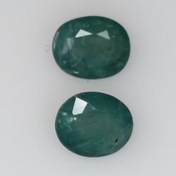 1,16ct Grandidierite ovale dimensioni 6,0x4,70mm