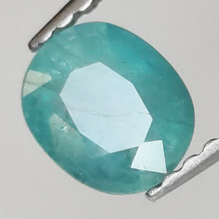 0,66ct Grandidierite ovale dimensioni 6,0x4,80mm