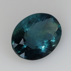 6.31ct  Fluorita corte oval 13x10mm