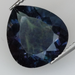 5.66ct Fluorite pear cut 12x11mm