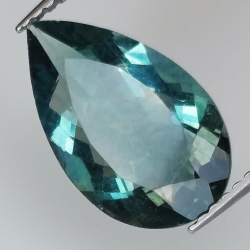 4.28ct Fluorite pear cut 13x9mm