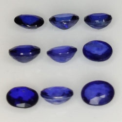 2,59 ct blauer Saphir im Ovalschliff, 4 x 3 mm