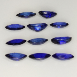 Zaffiro blu taglio marquise da 3,06 ct 5x3 mm