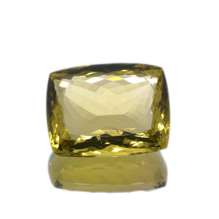 64,88ct.Cuarzo Limón Talla Cojín