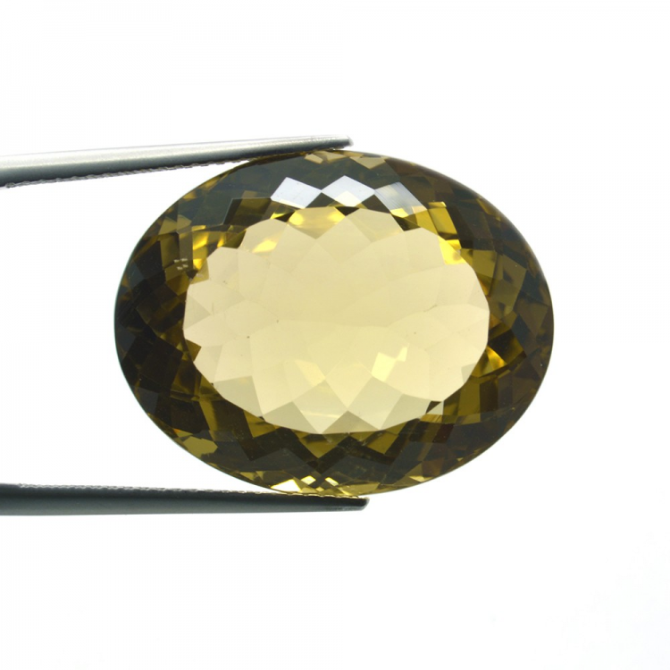 27,92ct Quarzo Limone in Faccettato Ovale