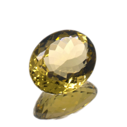 27,92ct Quarzo Limone in Faccettato Ovale