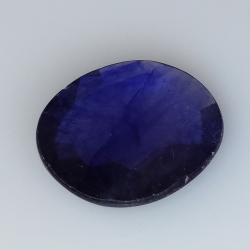 16,50 ct blauer Saphir im Ovalschliff, 21,26 x 18,94 mm