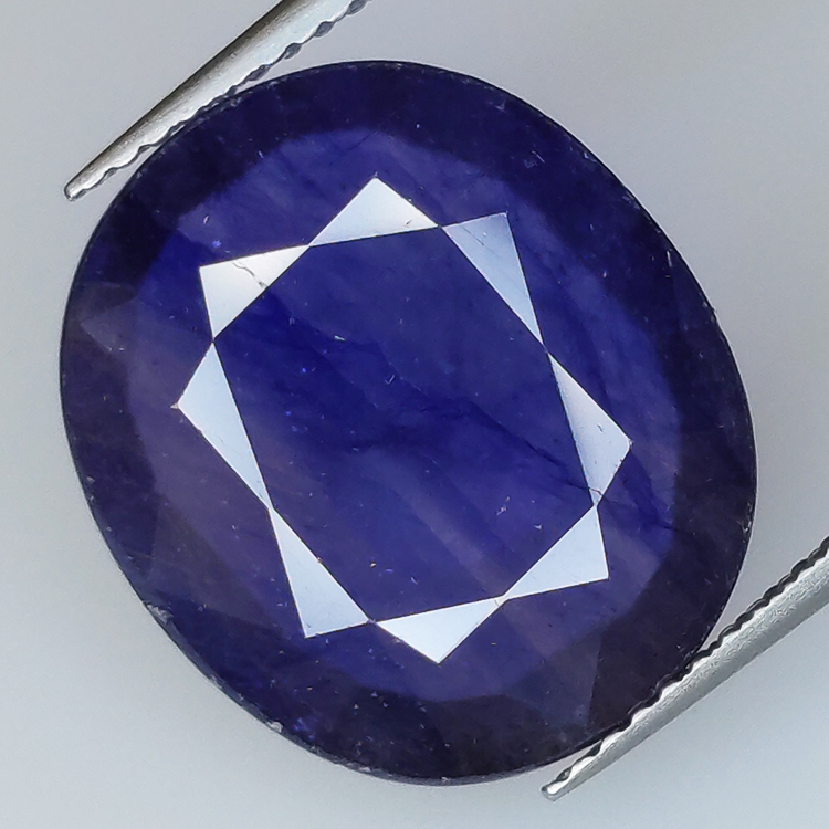 16,50ct Saphir bleu taille ovale 21,26x18,94mm