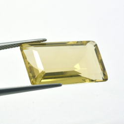 22,02ct Quartz au Citron Taille Émeraude