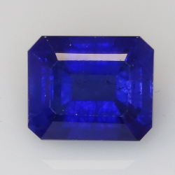 10,06 ct blauer Verneuil-Saphir im Smaragdschliff, 12,06 x 10,01 mm